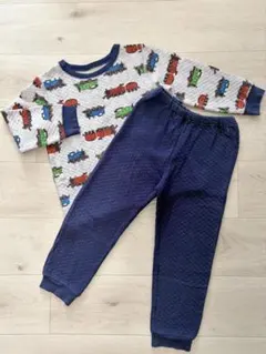 ユニクロ キルトパジャマ トーマス ネイビー 110