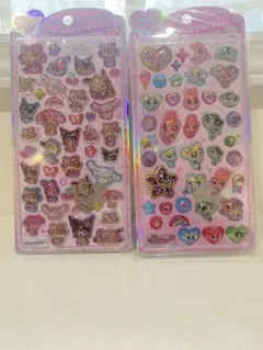 正規品　うるちゅるシール２セット　日焼けサンリオ、パワーパフガールズ