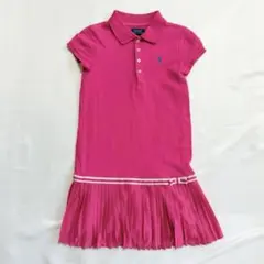 美品　ポロラルフローレン　ワンピース　120cm ピンクプリーツスカート