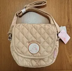 マロンクリーム　キルティングポシェット