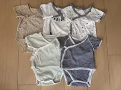 ベビー肌着セット　新生児 綿100 半袖　UNIQLO POLO ボディ肌着