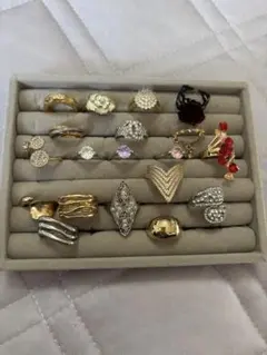 リング19点セット 多様なデザイン