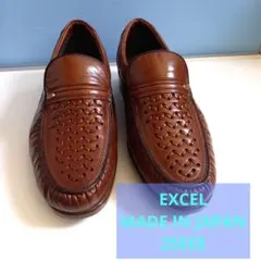 EXCEL 日本製 ブラウン 靴 25EEE