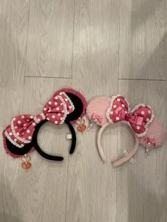ミニー　カチューシャ2個セット