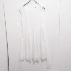 美品 ストロベリーフィールズ 総レース ワンピース 白 アイレット 刺繍 春夏