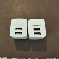 TAMA USB充電器 2ポート AC100V-240V　2個セット