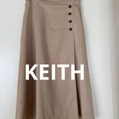 KEITH キース　サテンストレッチ スカート38のサムネイル