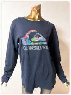 ☘️T22885☘️QUIKSILVER 長袖 ロゴ メンズ トップス カットソーのサムネイル