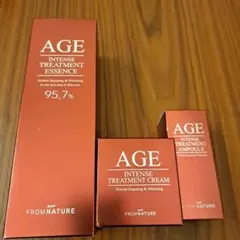 フロムネイチャー AGE 化粧水 340ml & 美容液30ml&クリーム80g