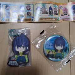 ゆるキャン△のリンのラバーマスコットと缶バッチセット①
