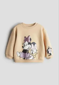 H&M 105㎝ ミニーマウス　デイジーダック　デザインスウェットシャツ