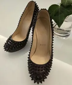 Christian Louboutin☆ダークパープル ワインレッド ハイヒール
