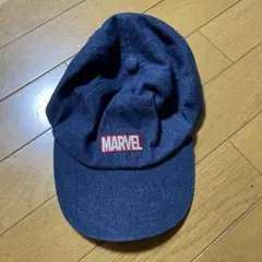 MARVEL デニム風キャップ 青　レディース　マーベル
