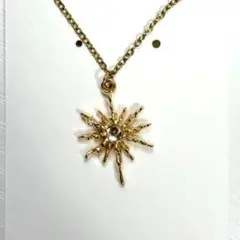 ハンドメイド ネックレス 太陽 ゴールド 個性的 調節可 ラプンツェル