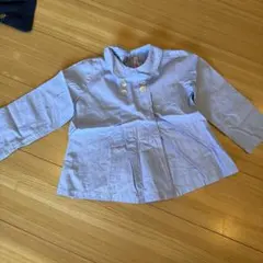 【未使用タグなし】アマイアキッズ水色 襟付きシャツ 3A 長袖