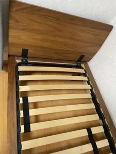 無印　ベッドフレーム用ヘッドボード　旧タイプ　シングル　ウォールナット