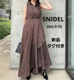 (◜ᴗ◝ )様　新品　SNIDEL　ノースリーブイレギュラーヘムシャツワンピース