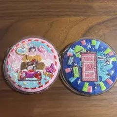 ディズニー刺繍缶バッジ 2個セット