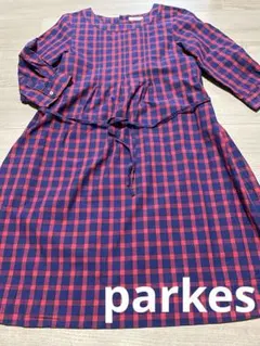 parkes パークス　チェック　ワンピース