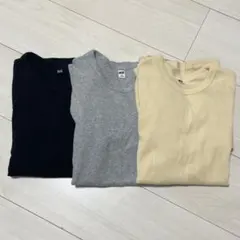 uniqloソフトリブクルーネックt長袖