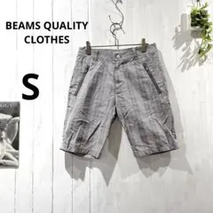 【ビームス】BEAMSグレンチェック ジップハーフパンツ 綿100% S 春夏のサムネイル