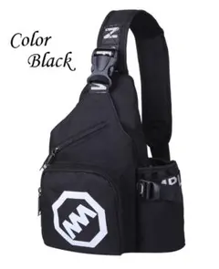 ボディバッグ ショルダーバッグ 斜め掛け リュック レディース (ブラック)
