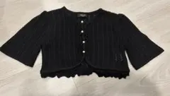 COMME CA ISM ブラックカーディガン 130A ボレロ