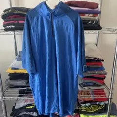 90sヴィンテージ ユニセックスXLチャック青ブルーtシャツ メンズ　海外古着