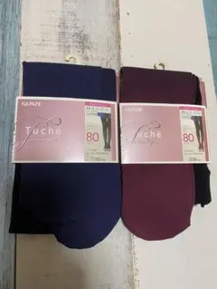 GUNZE Tuche タイツ 80デニール 2足セット