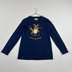 PINK HOUSE ピンクハウス 長袖Tシャツ M 紺 綿 うさぎプリントのサムネイル