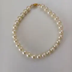 ホワイトパールネックレス ゴールド留め具