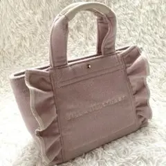 ジルスチュアート シャギー フリル トートバッグ ハンドバッグ ピンク ピオニー