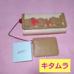 Kitamura　キタムラ　レザー 長財布　ピンク