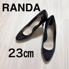 RANDA ランダ　走れる　痛くない　美脚パンプス黒 ハイヒール 23.0cmのサムネイル