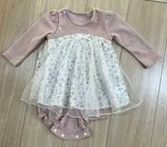branshes ピンクのワンピース風ロンパース