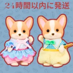 シルバニアファミリー・コーギーファミリー　男の子　女の子