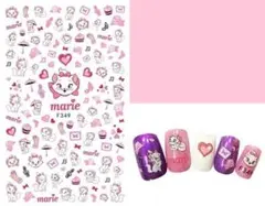 匿名配送　マリーちゃん★F349　ディズニー　３Dネイルシール　ネイルステッカー