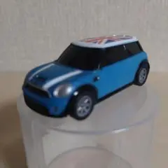 ミニクーパー 青 イギリス国旗 ミニカー