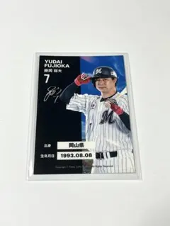 千葉ロッテマリーンズ 藤岡裕大プレイヤーズシートリアルトレカ