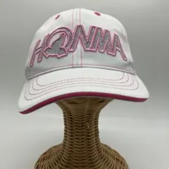 HONMA ホンマ キャップ ゴルフ 帽子 ホワイト×ピンク ロゴ刺繍のサムネイル