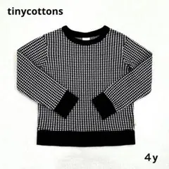 【美品】 4y tinycottons 綿 スウェット トレーナー トップス