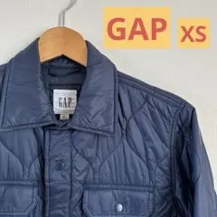 【美品】GAP ネイビー キルティングジャケット メンズ　XS