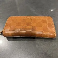 CAMPOMAGGI 長財布 レザー 編み込み ボルドー CAMPOMAGGI 長財布 レザー 編み込み ボルドー - メルカリ