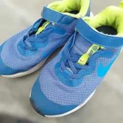 Nike スニーカー 青/緑 ベルクロ　20.5