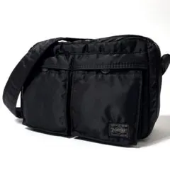 【極美品】PORTER ポーター タンカー ショルダーバッグ 二層 ブラック