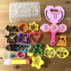 お弁当　デコ弁　キャラ弁　型抜き　粘土型抜き　アンパンマン　まとめ売り　セット