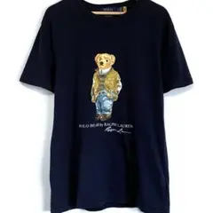 ラルフローレン ポロベア Tシャツ ポロ シャツ ネイビー ロゴ 紺 ベア S