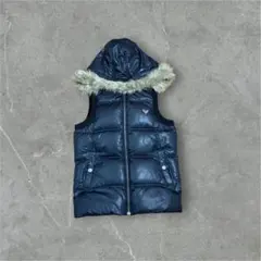 00s ROXY ファーダウン ベスト y2k お兄系　平成　archive