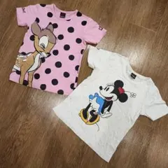 BABYDOLL 　バンビ& ミニー　Tシャツ 130cm