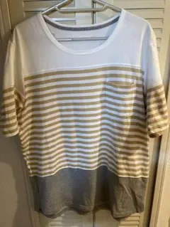 CURLY SS CONFUSED BORDER Tee 4 カーリーベージュのサムネイル